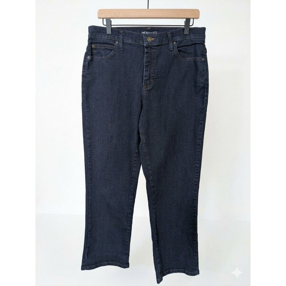 Lee Relaxed Fit Bootcut Jeans Womens 12 Short Blue Stretch Denim Classic Casual